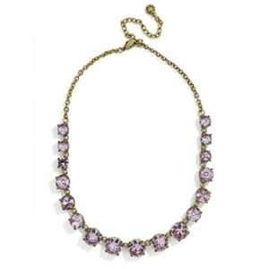 BaubleBar Lilac Grey Faceted Crystal Necklace